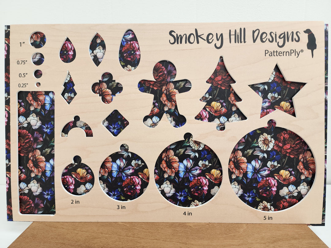 PatternPly® Stained Glass Dark Wedding Floral