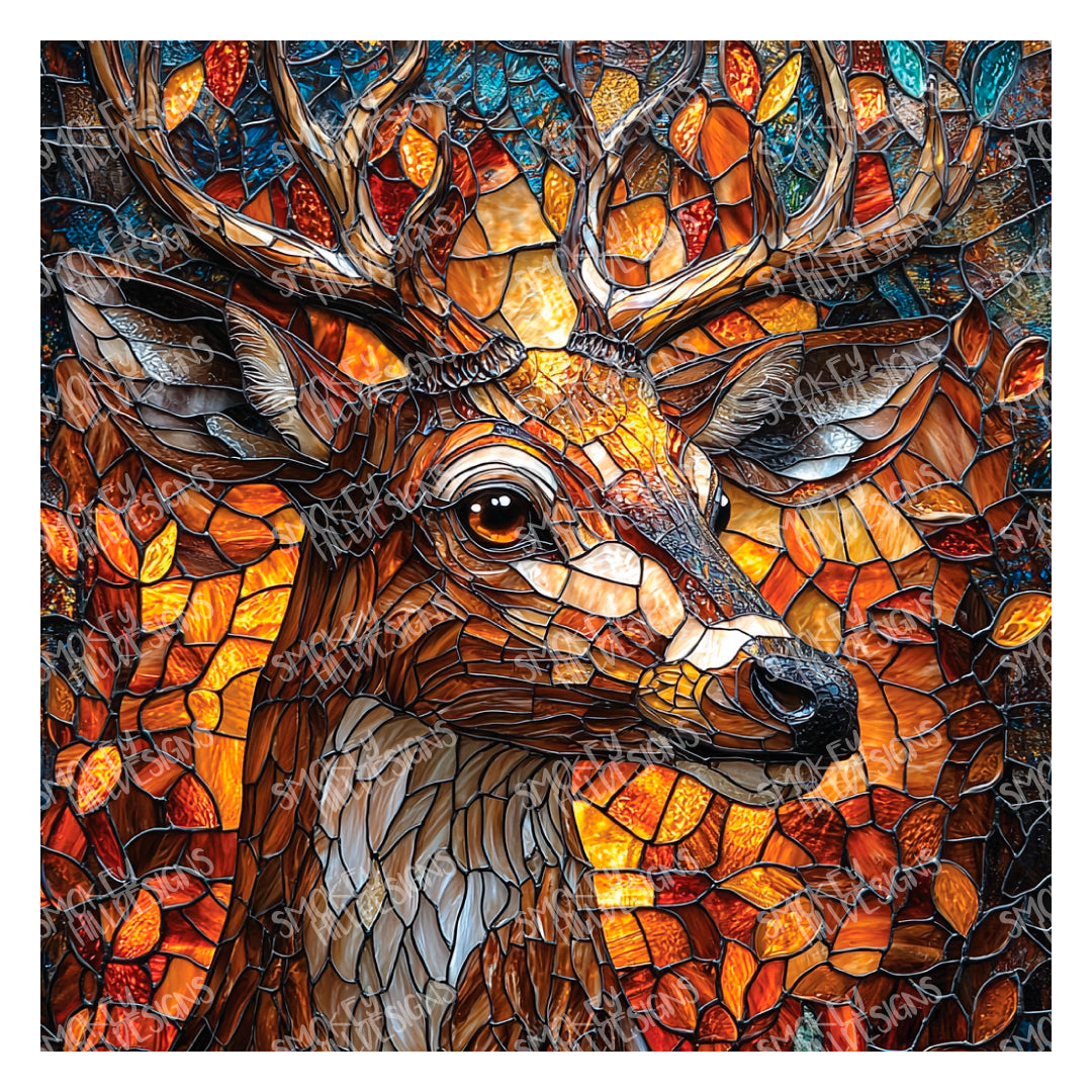 PatternPly® Full Coverage Stained Glass Deer