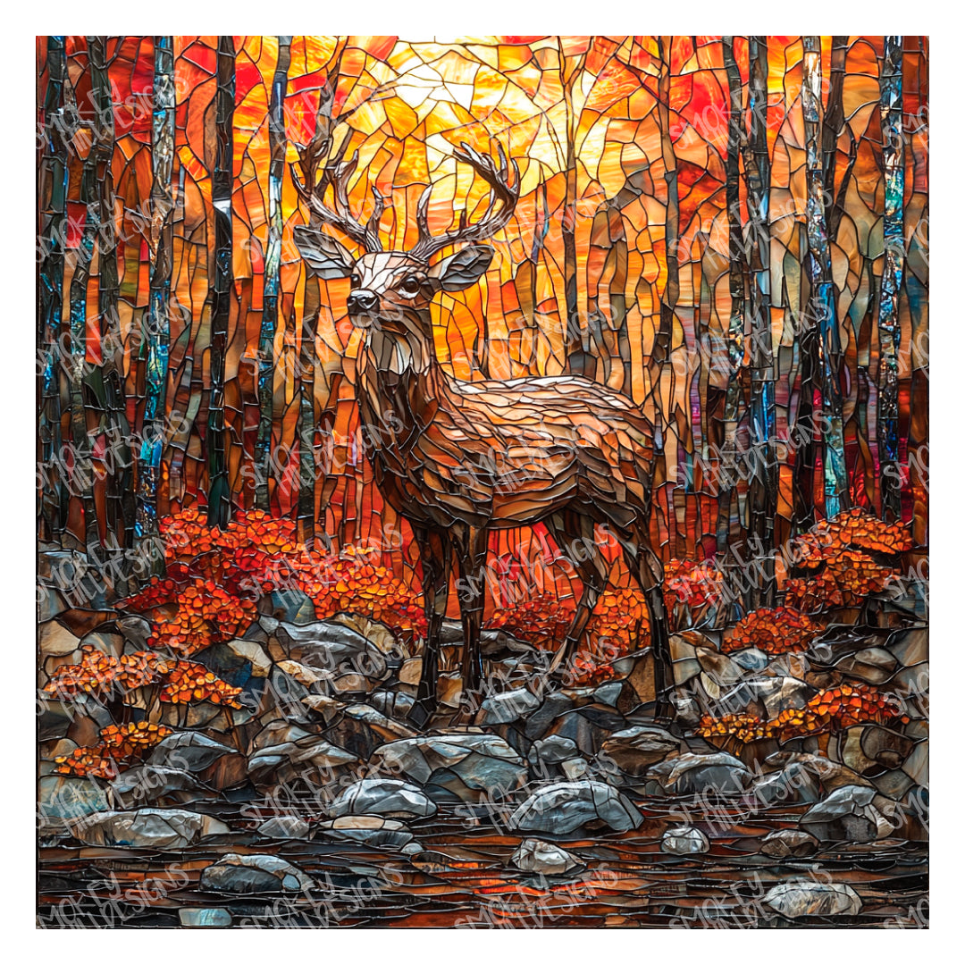 PatternPly® Transparent Stained Glass Deer