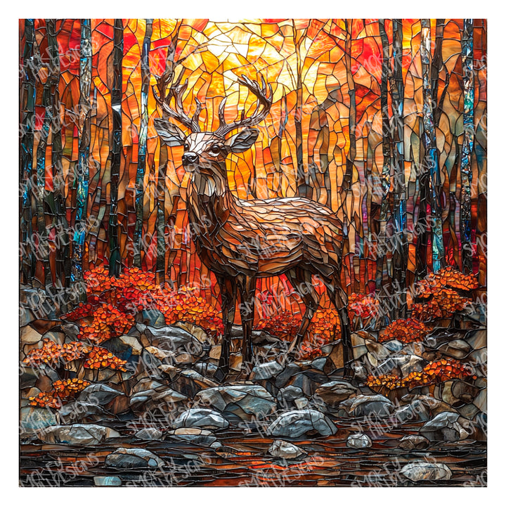 PatternPly® Transparent Stained Glass Deer
