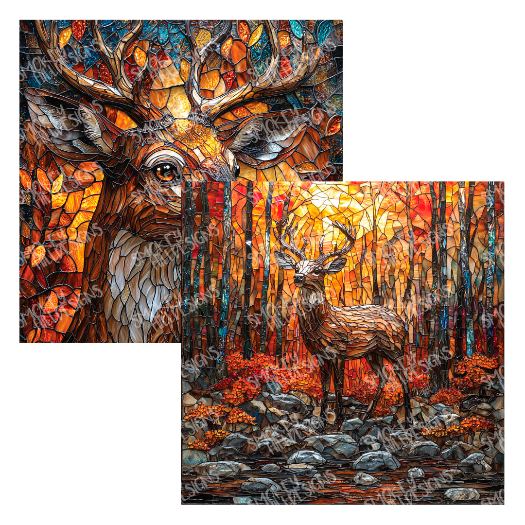 PatternPly® Full Coverage Stained Glass Deer