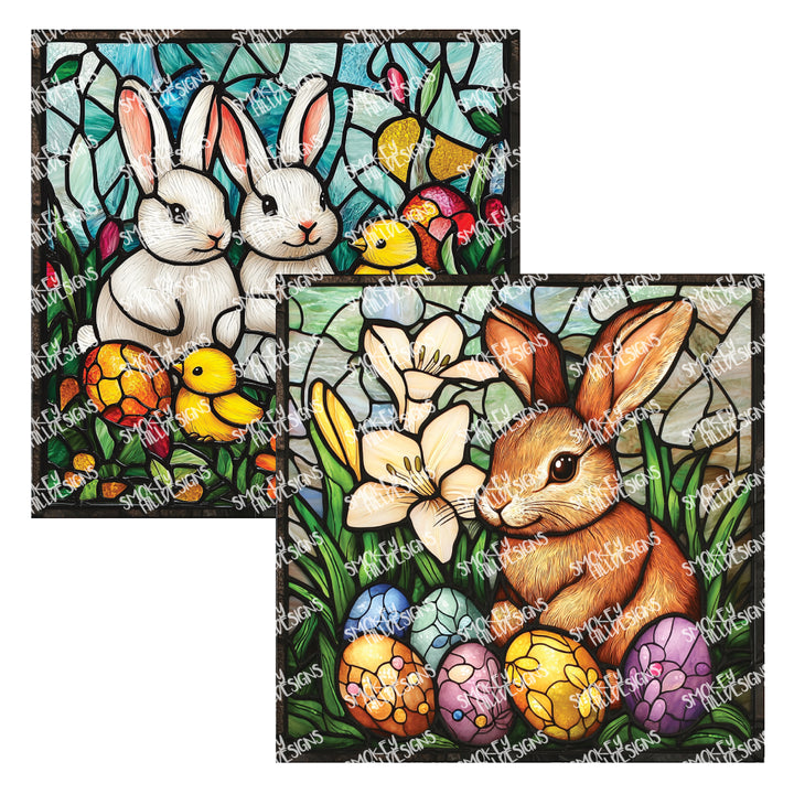 PatternPly® Full Coverage Stained Glass Easter Animals
