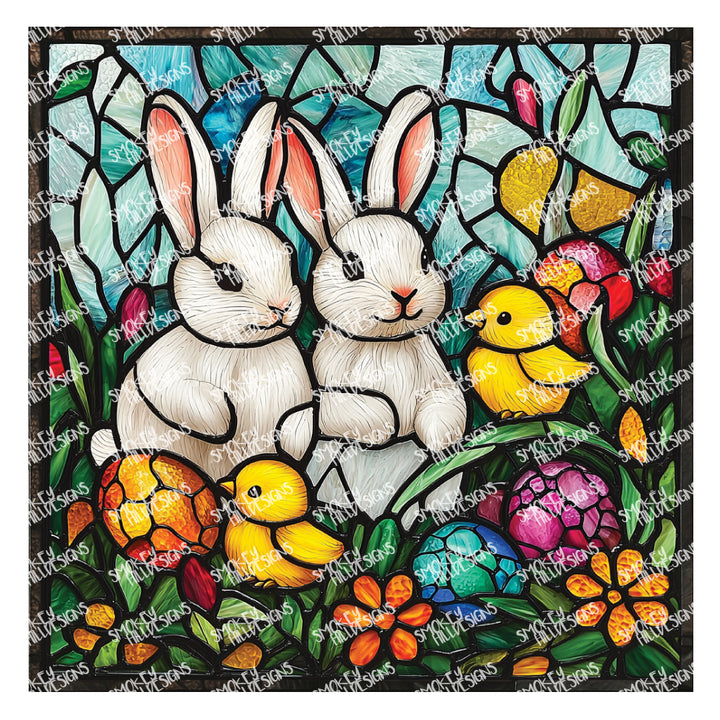 PatternPly® Full Coverage Stained Glass Easter Animals
