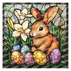 PatternPly® Transparent Stained Glass Easter Animals art scene artwork photo 2