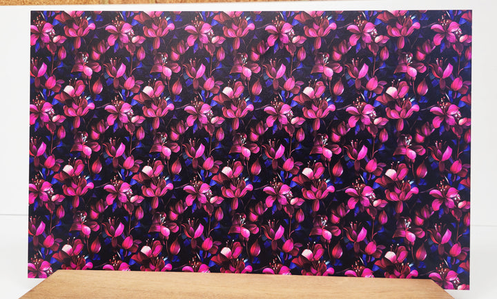 PatternPly® Stained Glass Fuchsia Flowers