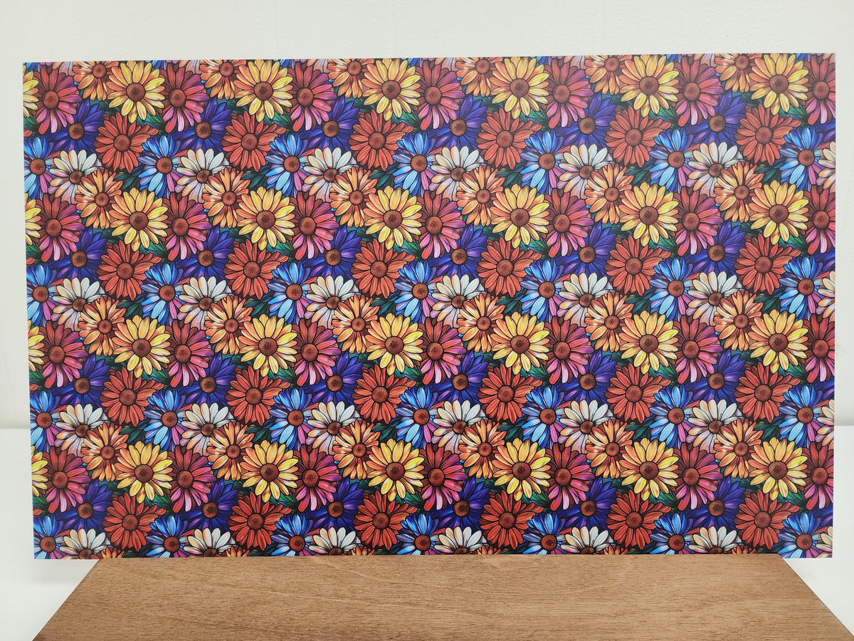 PatternPly® Full Coverage Stained Glass Gerber Daisies product photo 3