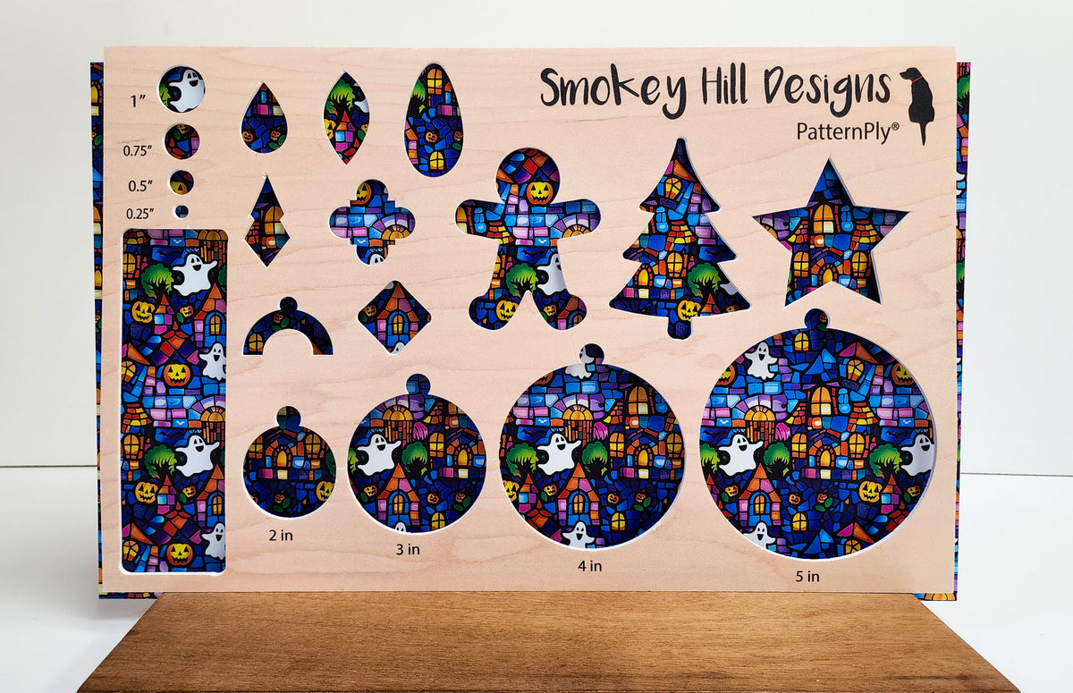 PatternPly® Full Coverage Stained Glass Haunted House product photo 2