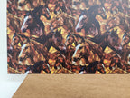 PatternPly® Full Coverage Stained Glass Horses LARGE sheet showing the pattern