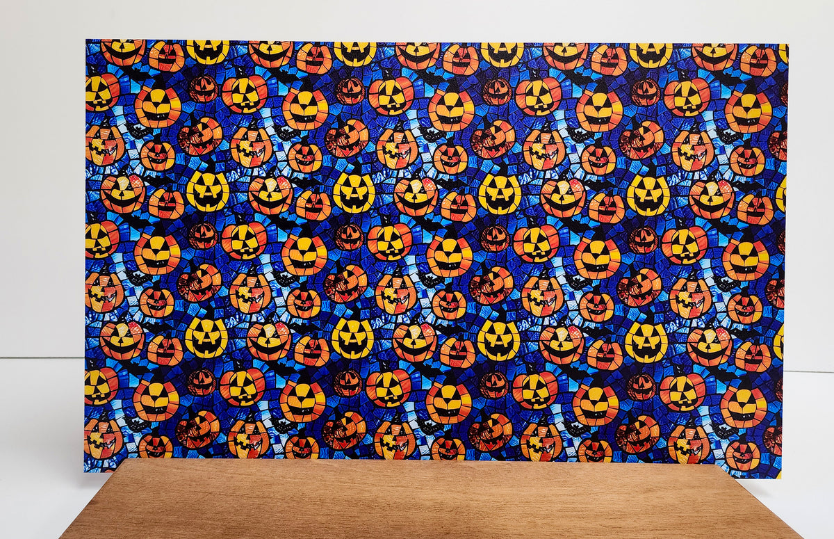 PatternPly® Full Coverage Stained Glass Jack o' Lanterns product photo 3