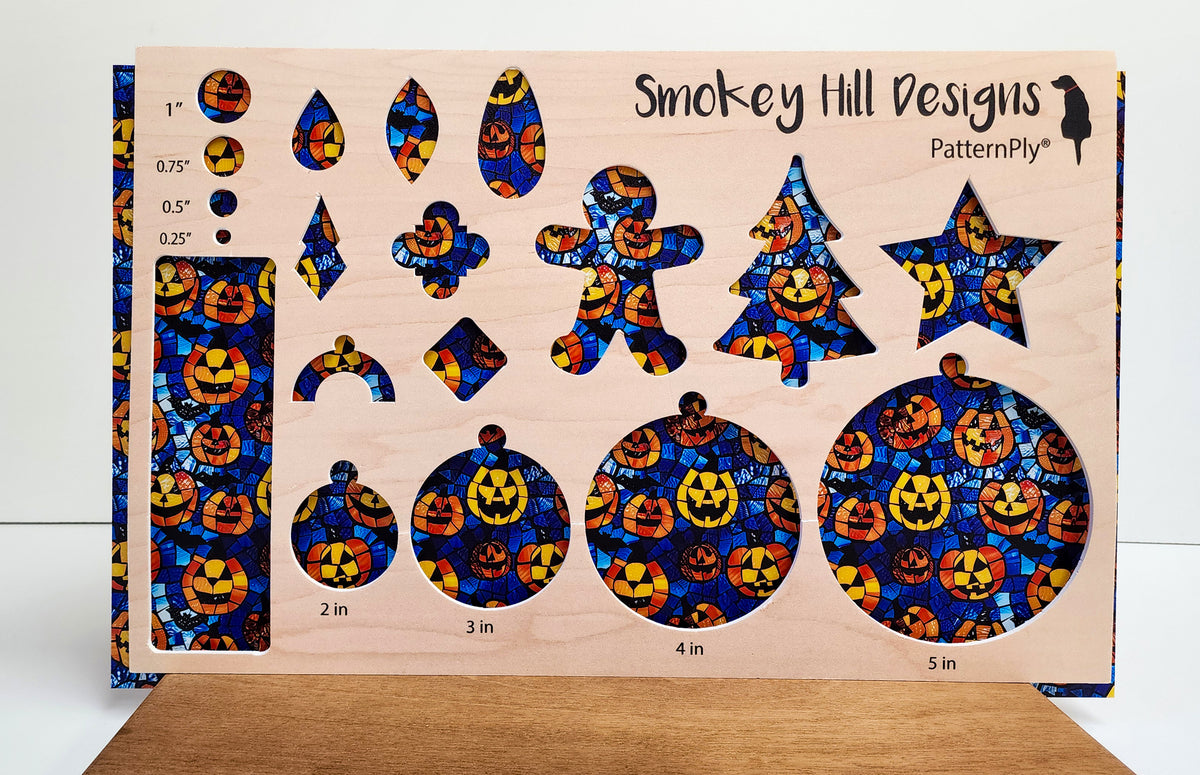 PatternPly® Full Coverage Stained Glass Jack o' Lanterns product photo 2