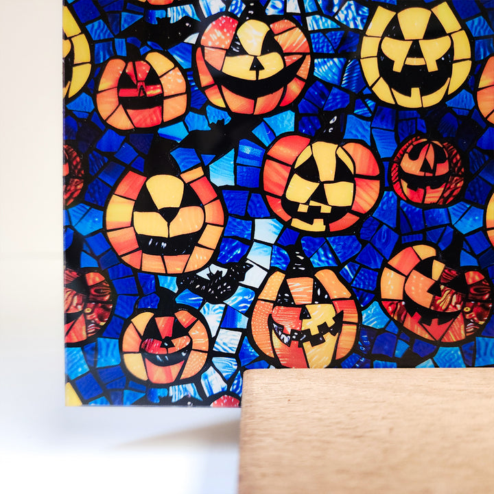 PatternPly® Stained Glass Jack o' Lanterns