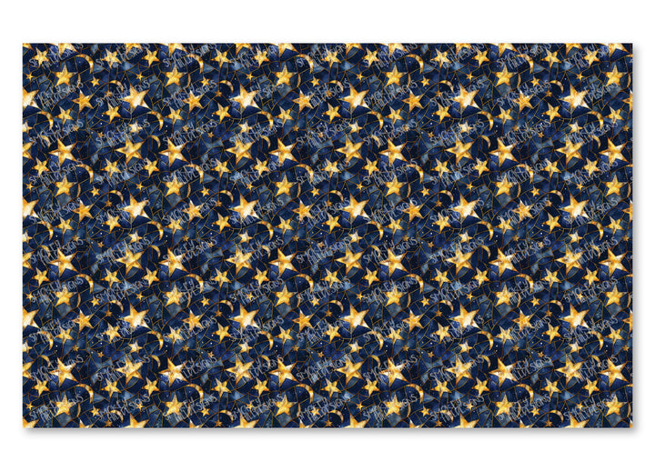 PatternPly® Full Coverage Stained Glass Moon and Stars VERTICAL