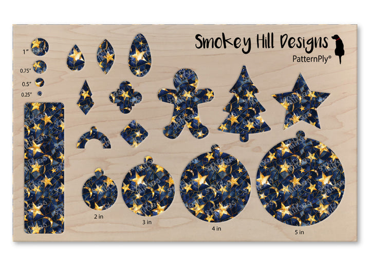 PatternPly® Full Coverage Stained Glass Moon and Stars VERTICAL