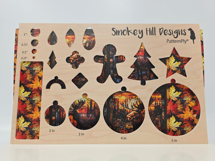 PatternPly® Full Coverage Stained Glass Moose LARGE