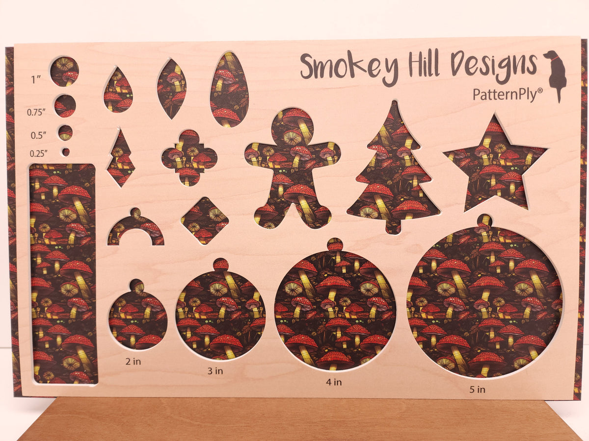 PatternPly® Full Coverage Stained Glass Mushrooms product photo 2