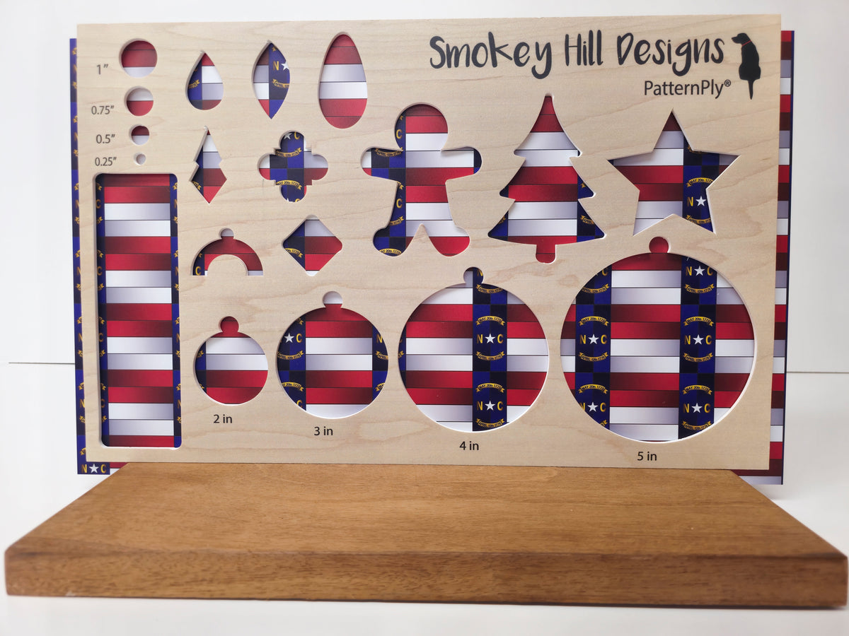 PatternPly® Full Coverage Stained Glass North Carolina Flag product photo 2
