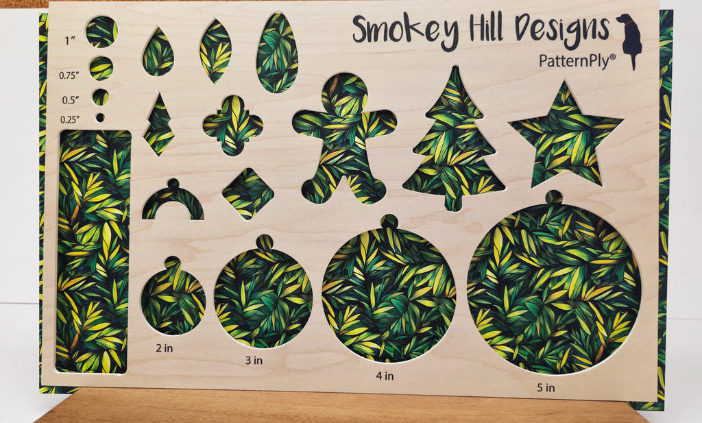 PatternPly® Full Coverage Stained Glass Green Palms product photo 3