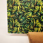 PatternPly® Full Coverage Stained Glass Green Palms sheet showing the pattern