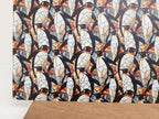 PatternPly® Full Coverage Stained Glass Penguins Large sheet showing the pattern