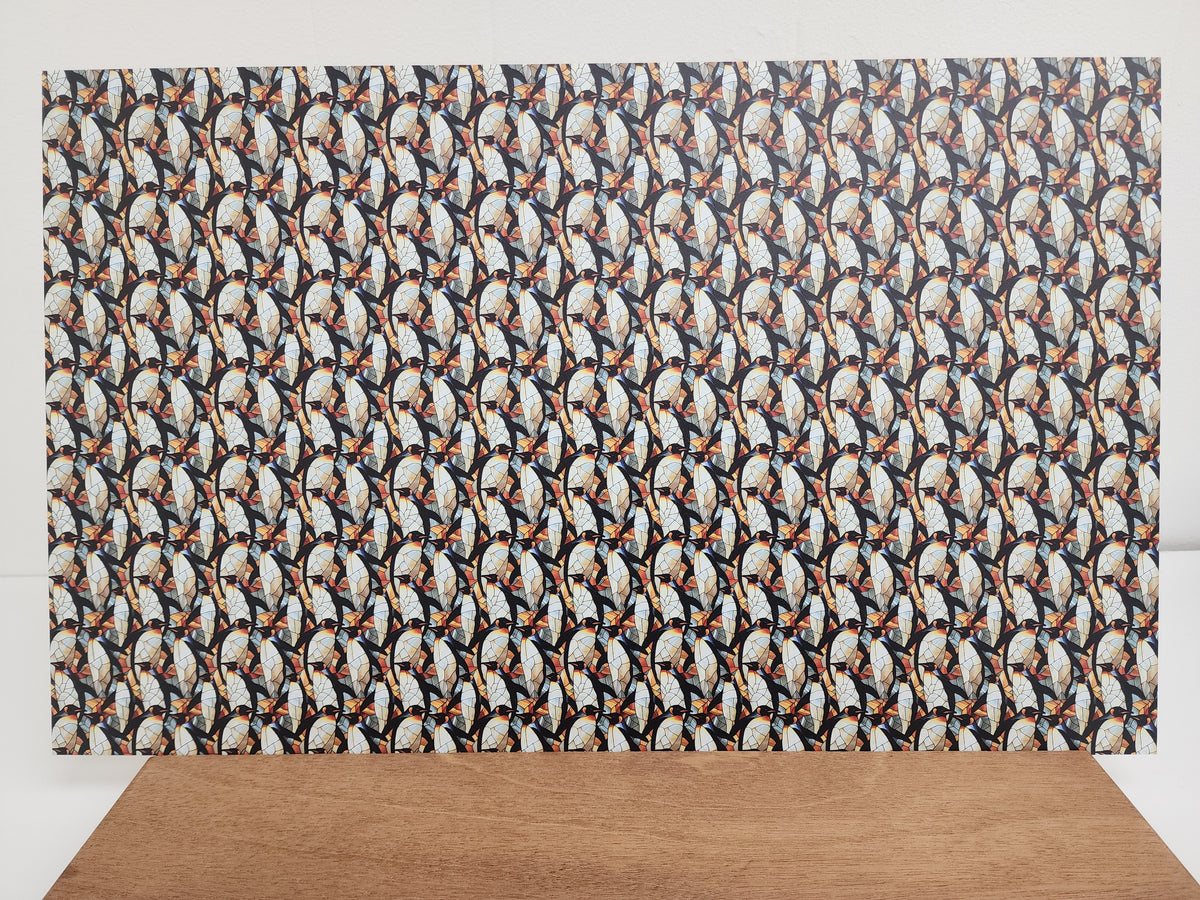 PatternPly® Full Coverage Stained Glass Penguins product photo 3