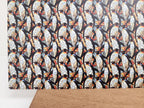 PatternPly® Full Coverage Stained Glass Penguins sheet showing the pattern