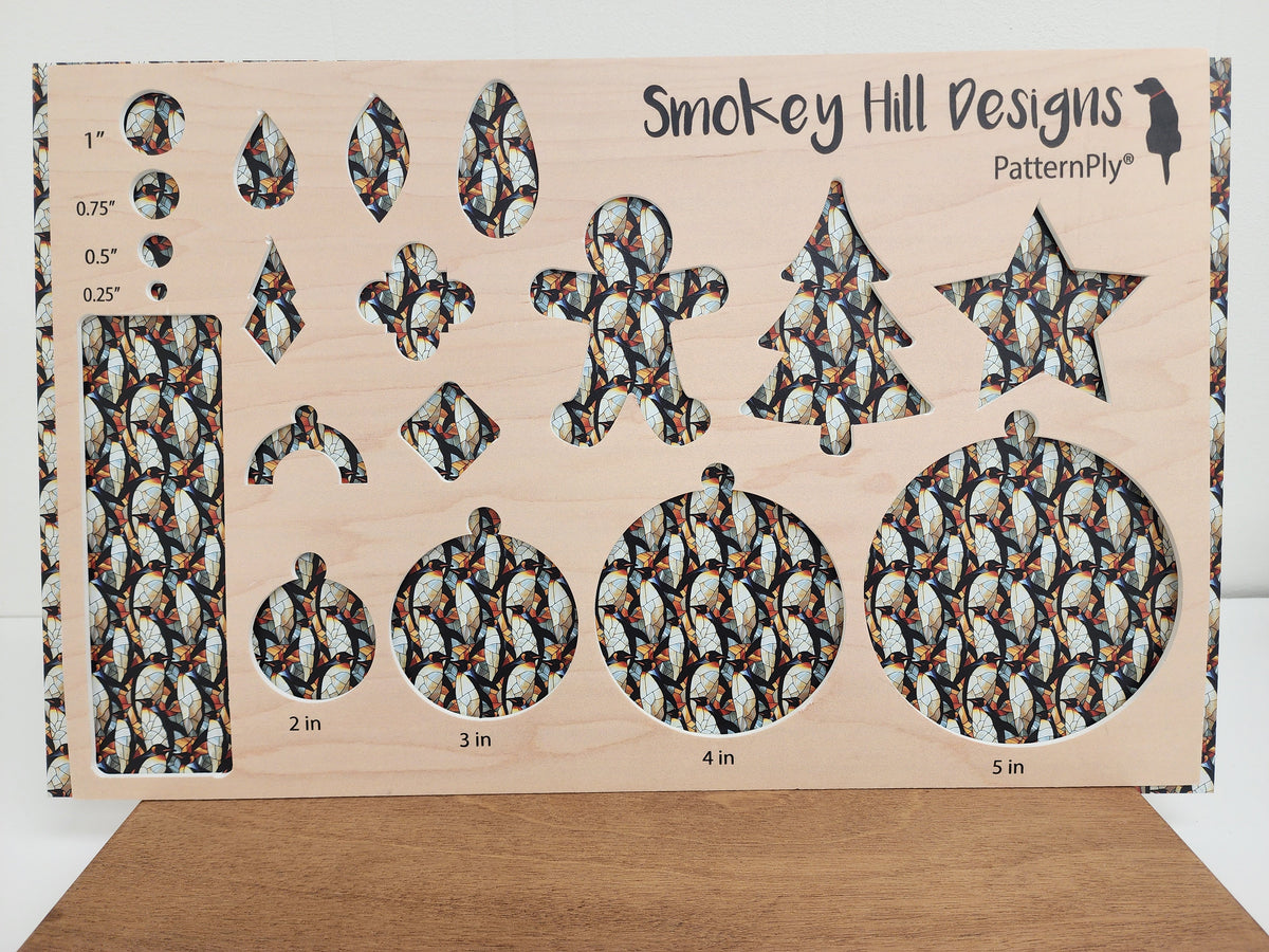 PatternPly® Full Coverage Stained Glass Penguins product photo 2
