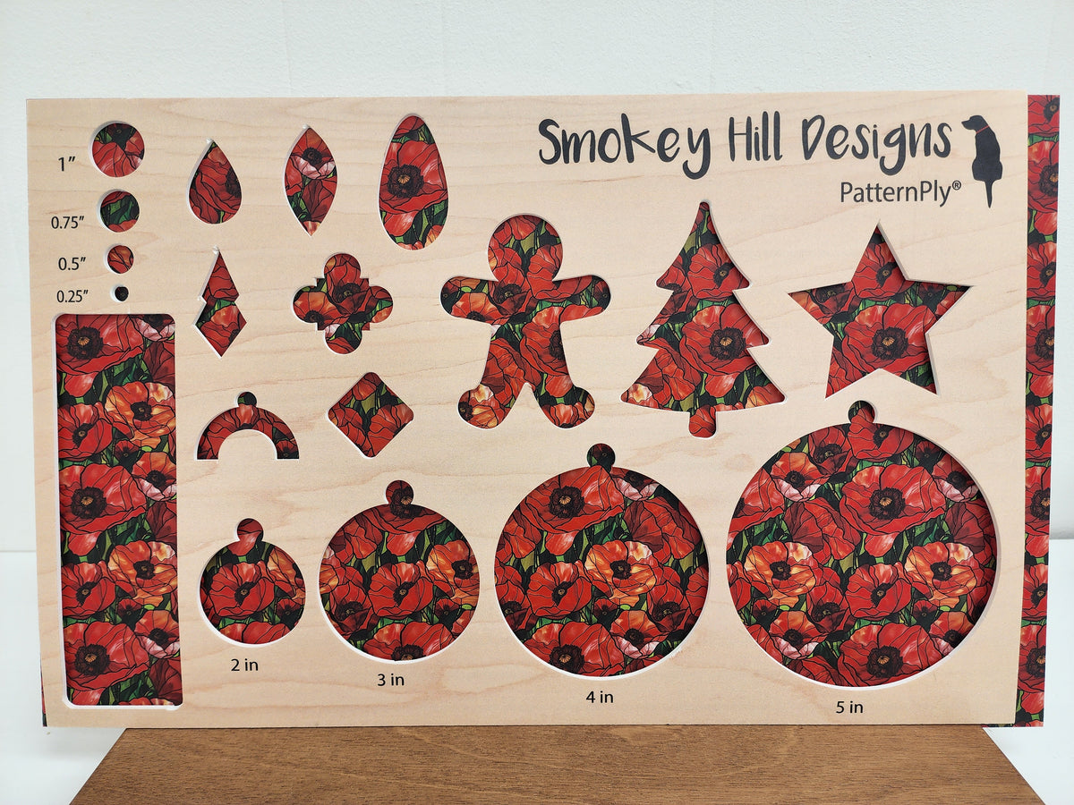 PatternPly® Full Coverage Stained Glass Poppies product photo 2