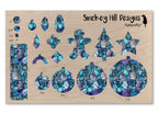 PatternPly® Full Coverage Stained Glass Seashells VERTICAL product photo 3