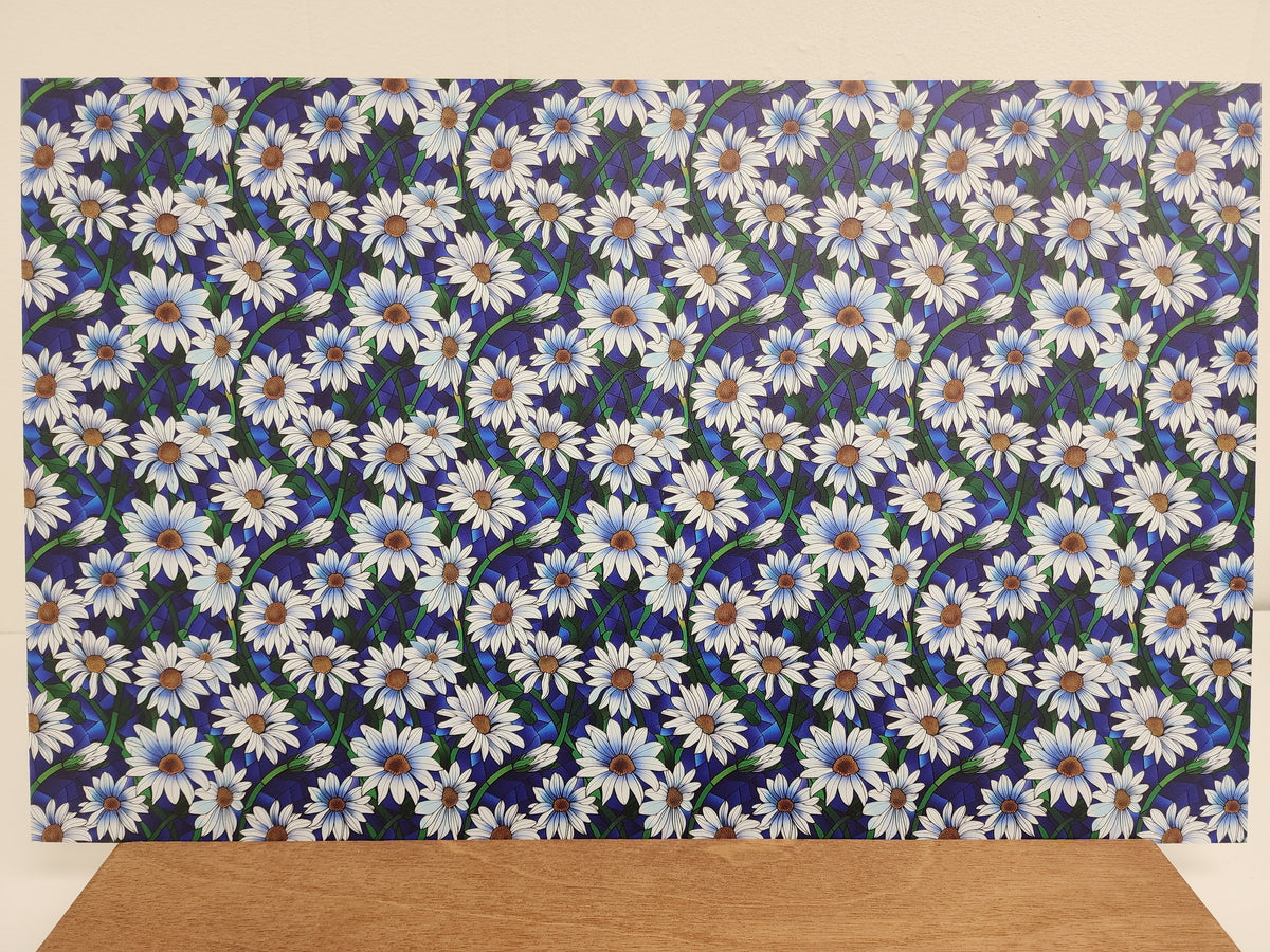PatternPly® Full Coverage Stained Glass White Daisies product photo 3