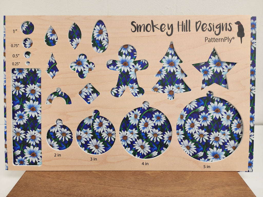 PatternPly® Full Coverage Stained Glass White Daisies product photo 2
