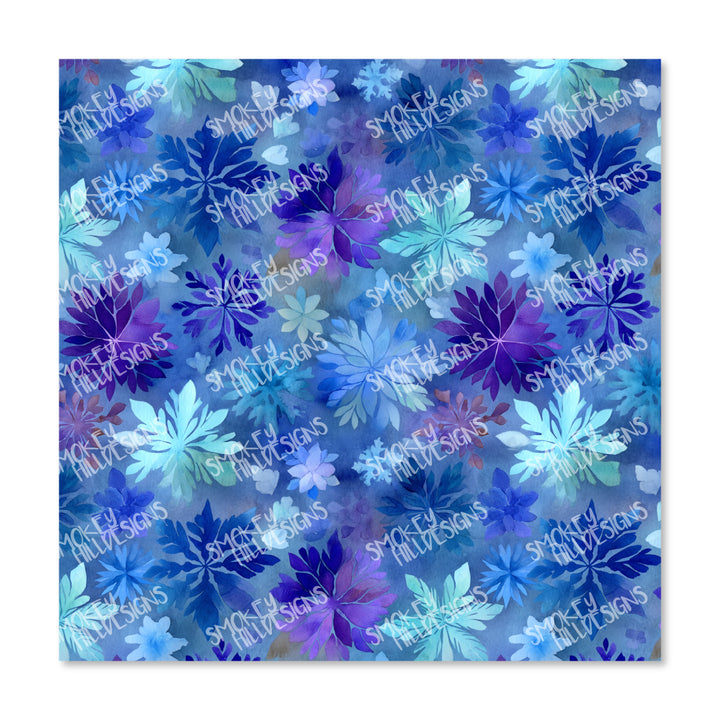 PatternPly® Transparent Stamped Snowflakes