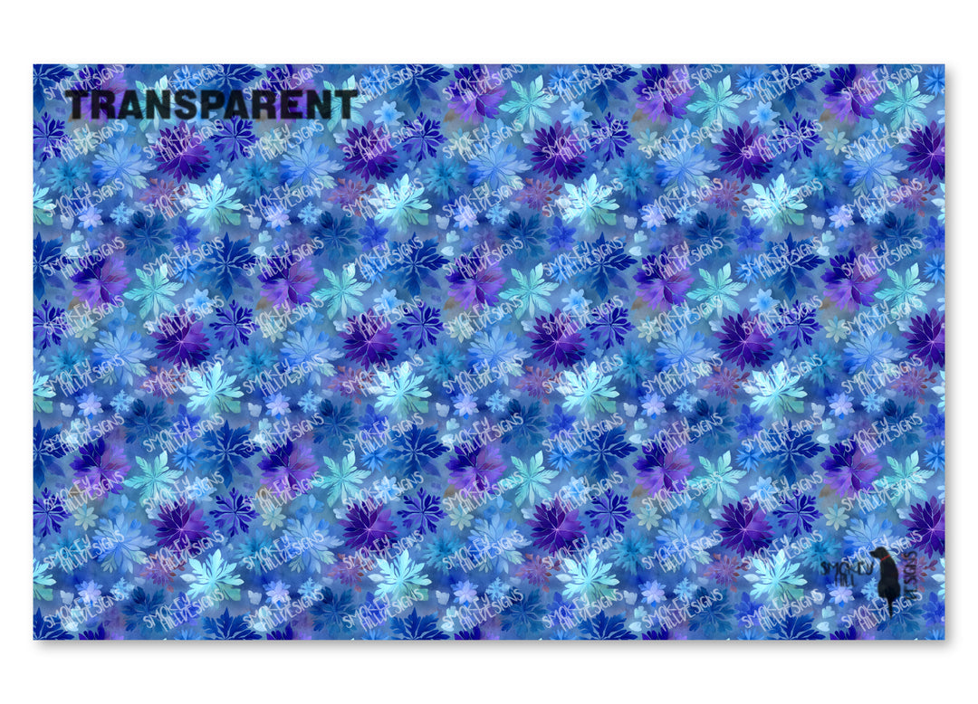 PatternPly® Transparent Stamped Snowflakes