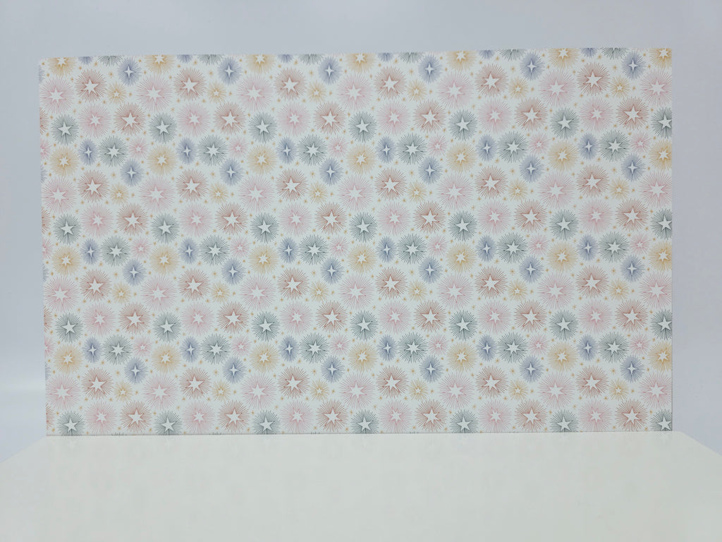 PatternPly® Full Coverage Starburst Doodles on White product photo 2