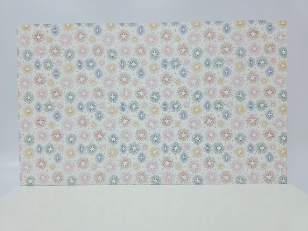 PatternPly® Full Coverage Starburst Doodles on White