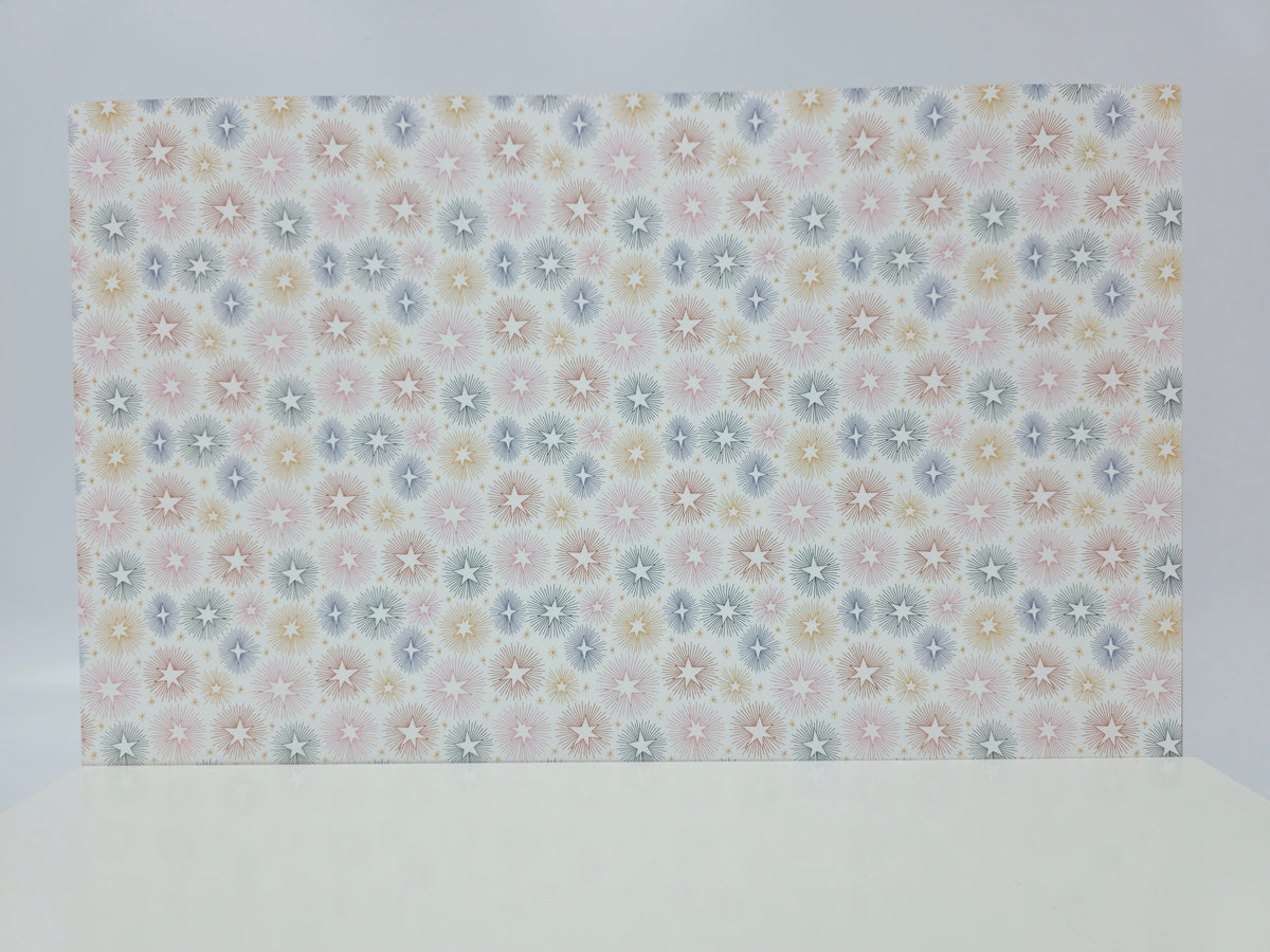 PatternPly® Full Coverage Starburst Doodles on White product photo 2