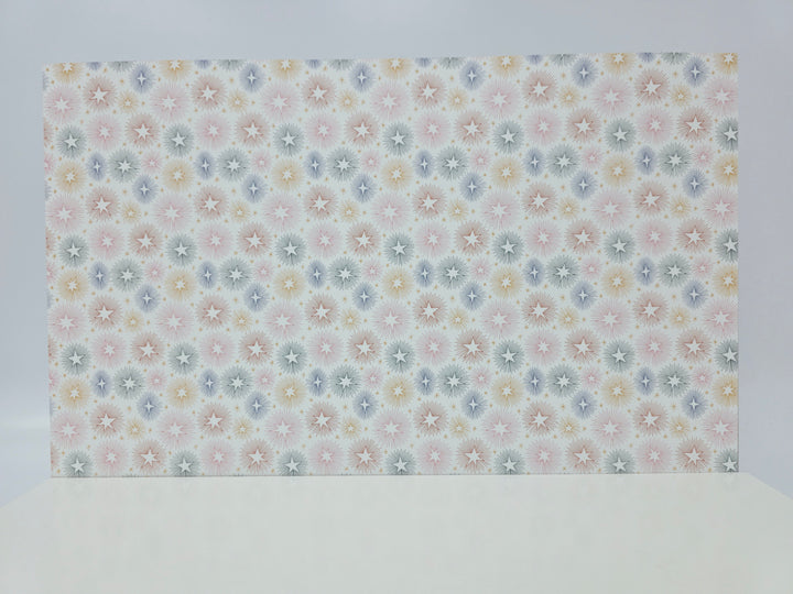 PatternPly® Full Coverage Starburst Doodles on White