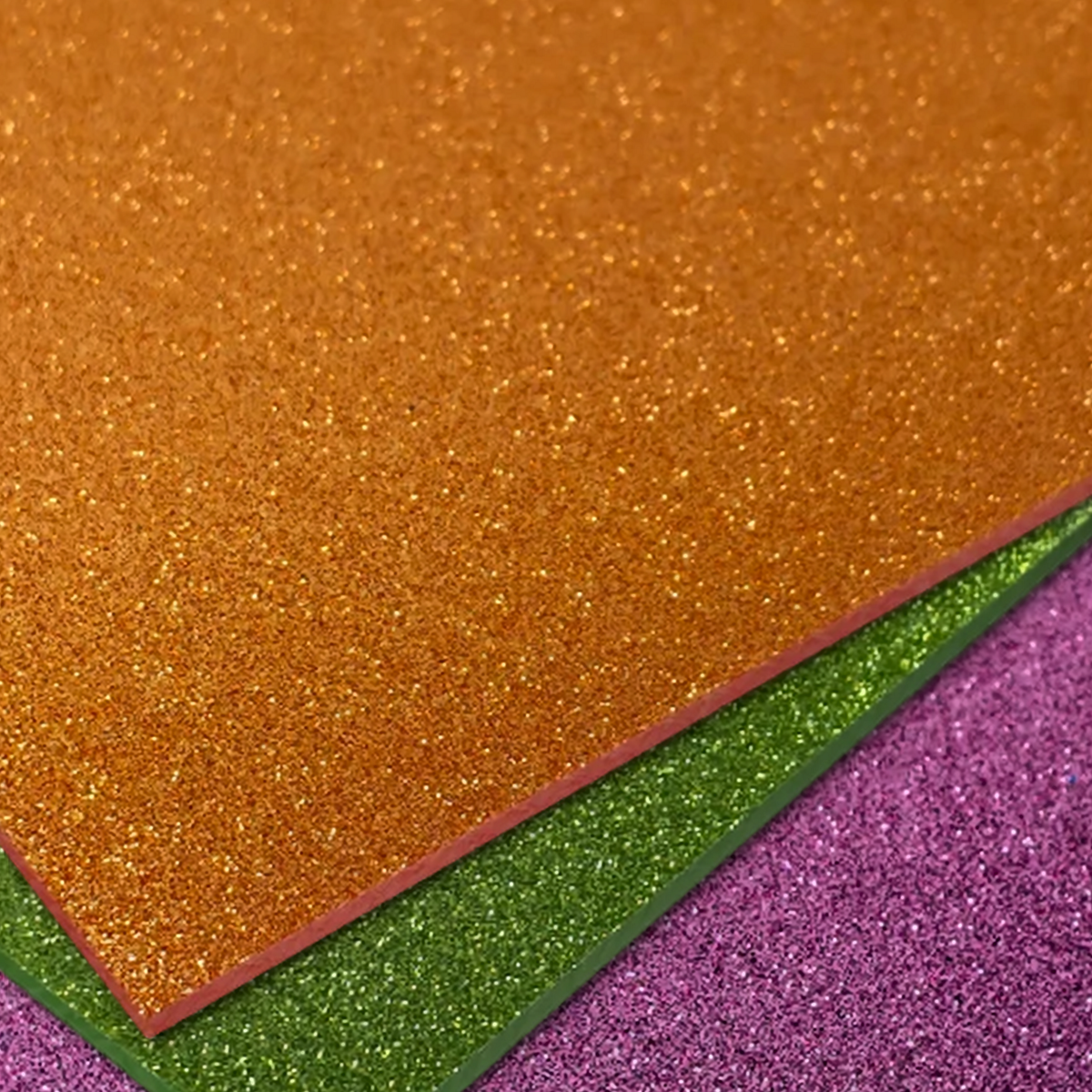 Stardust Glitter acrylic sheets stacked