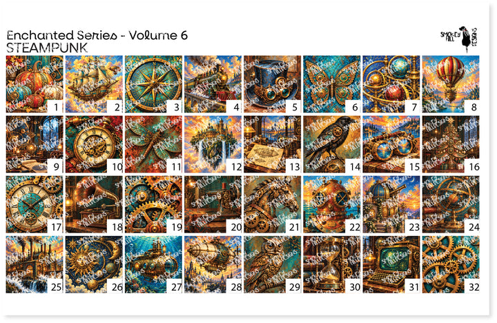 PatternPly® Full Coverage Enchanted Series Volume 6 Steampunk Sampler
