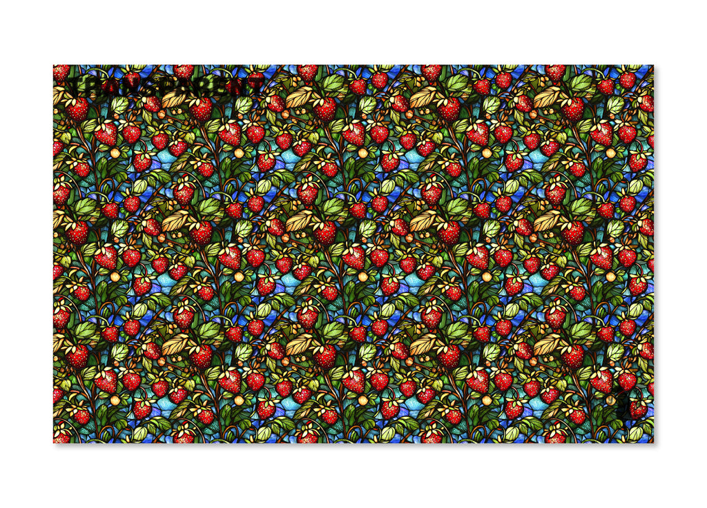 PatternPly® Transparent Strawberry Plant Stained Glass product photo 2