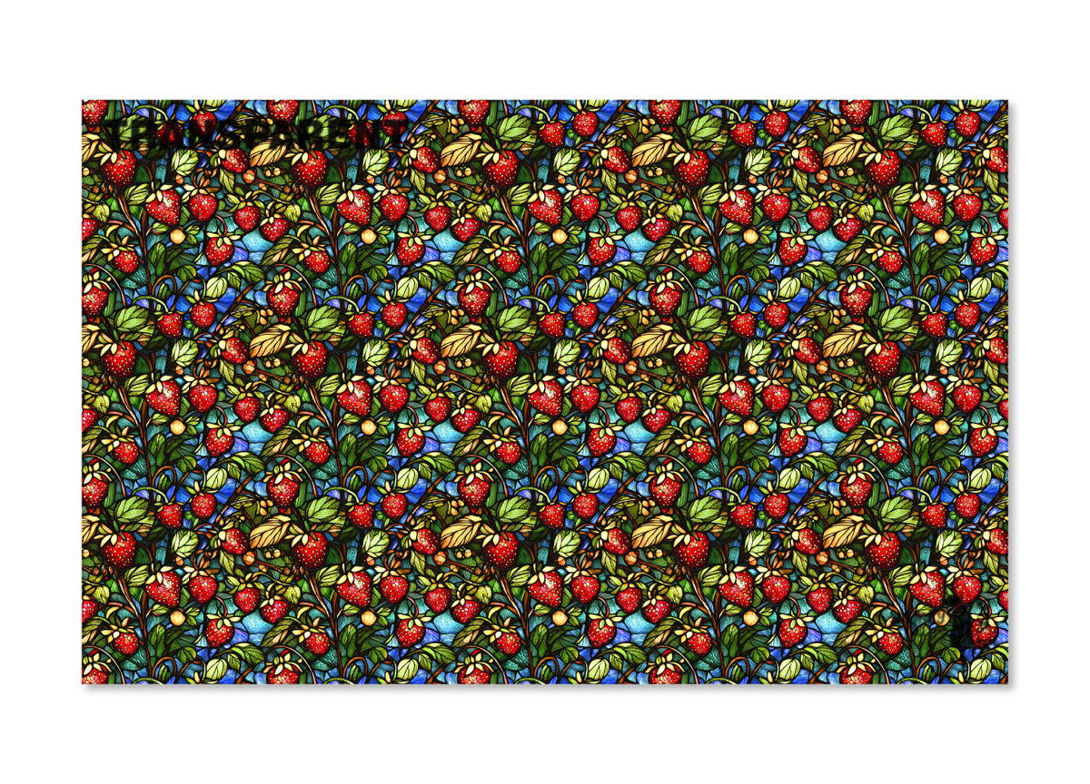 PatternPly® Transparent Strawberry Plant Stained Glass product photo 2