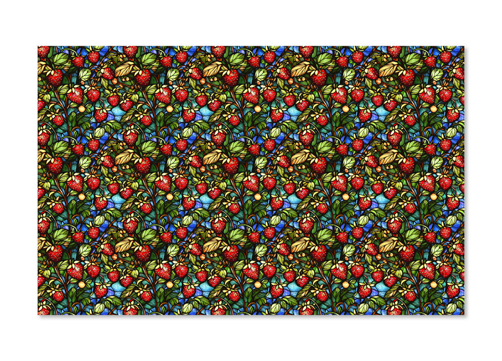 PatternPly® Full Coverage Strawberry Plant Stained Glass product photo 2