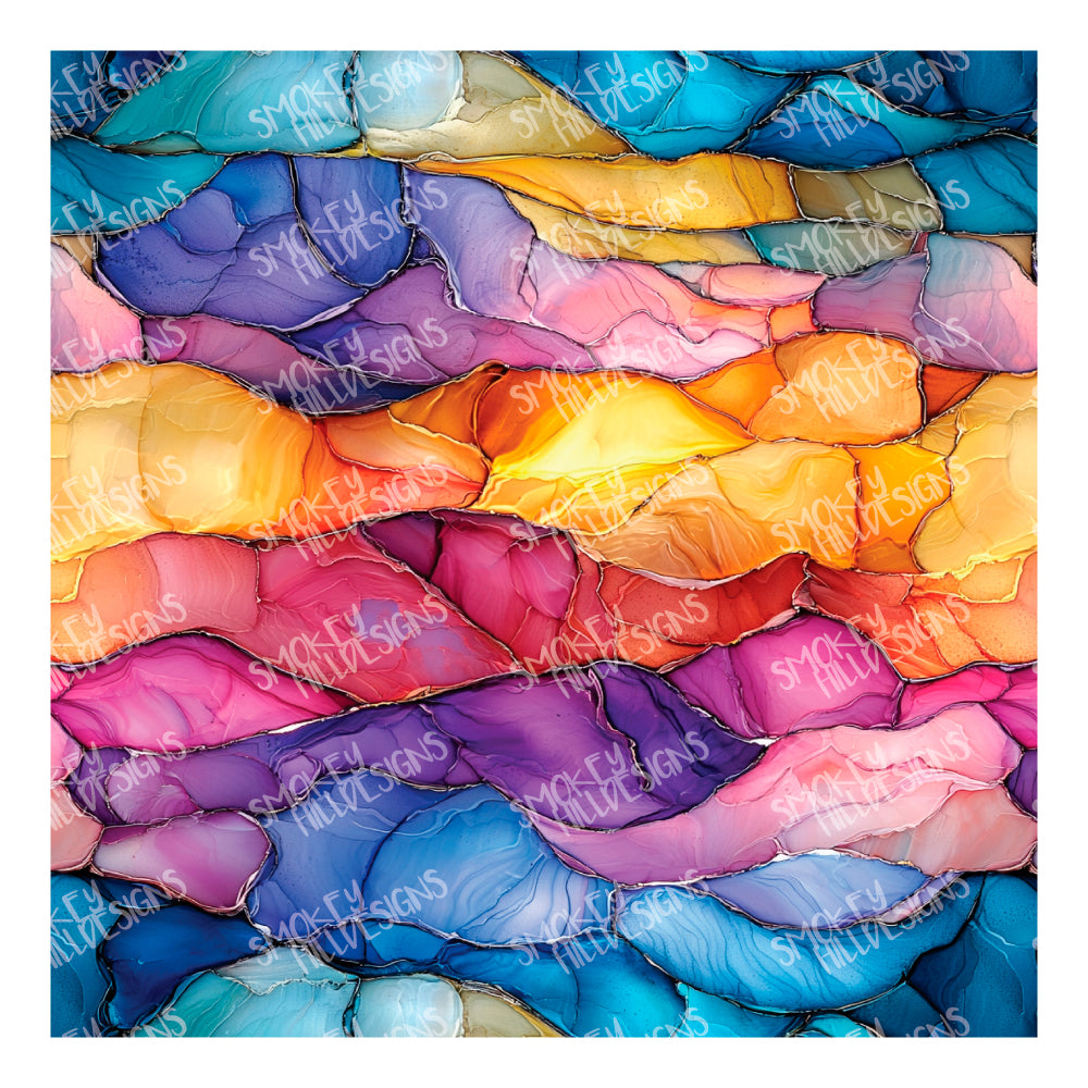 PatternPly® Transparent Striated Sunrise sheet showing the pattern