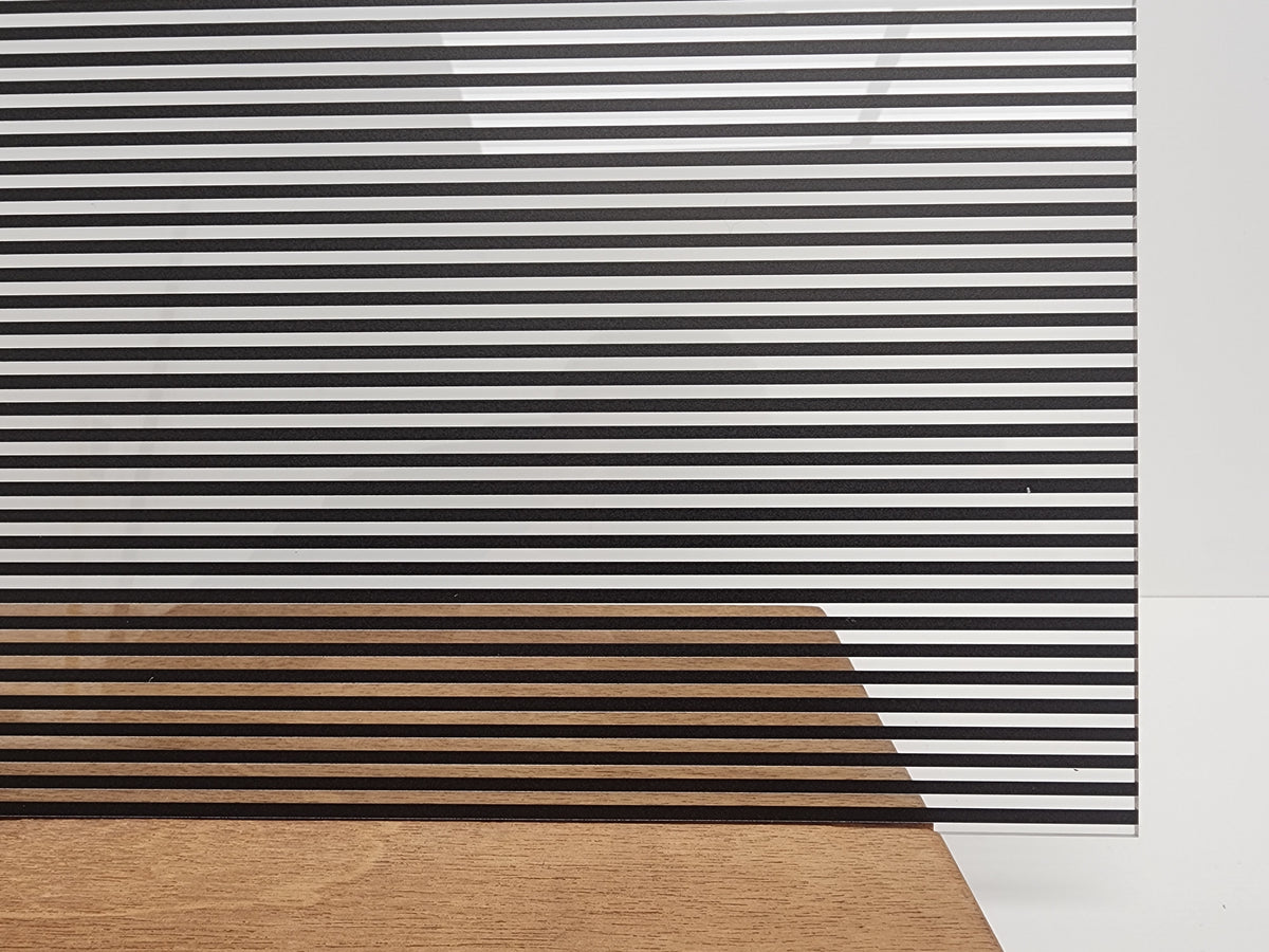 PatternPly® Scattered Stripes BLACK sheet showing the pattern