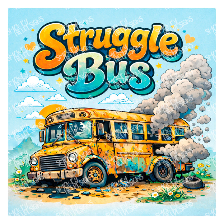 PatternPly® Transparent Struggle Bus