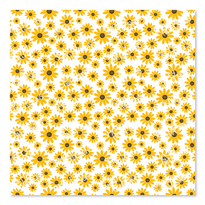 PatternPly® Scattered Golden Sunflower