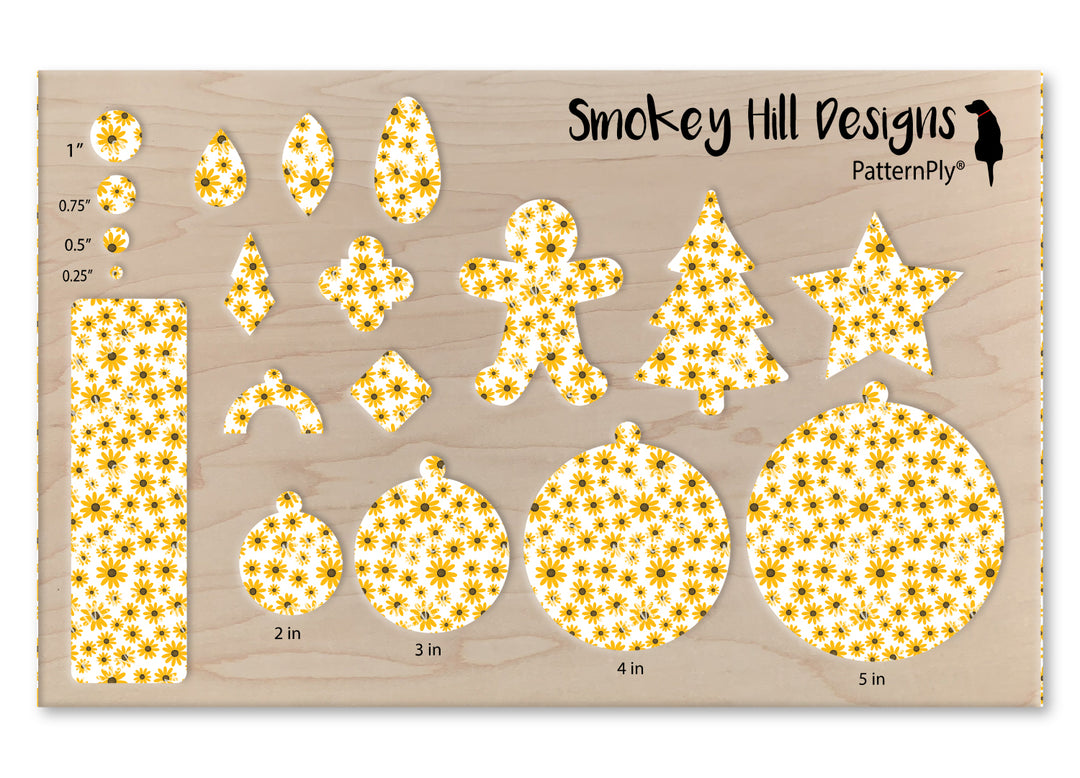 PatternPly® Scattered Golden Sunflower