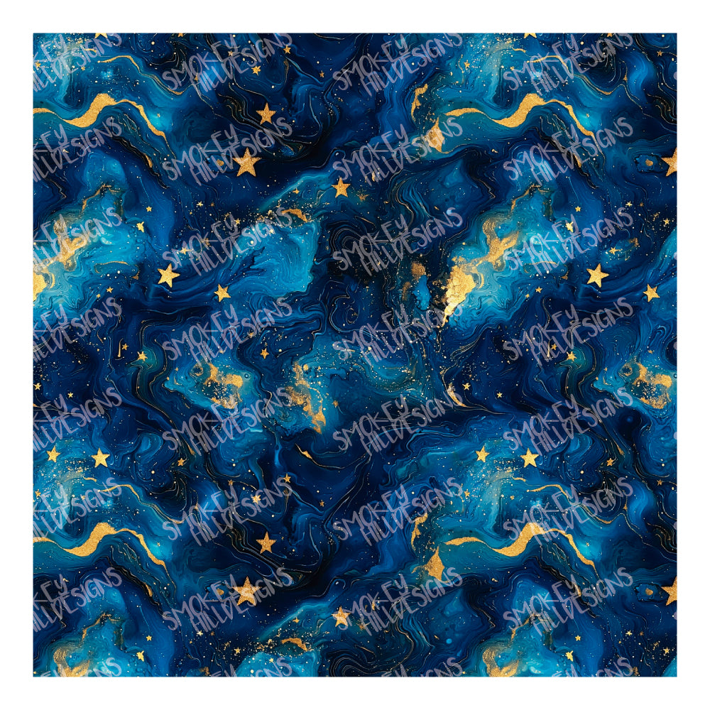 PatternPly® Full Coverage Swirling Skies sheet showing the pattern