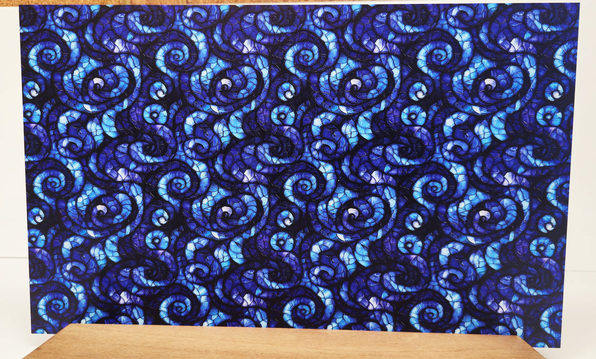 PatternPly® Full Coverage Swirling Stained Glass Waves product photo 2