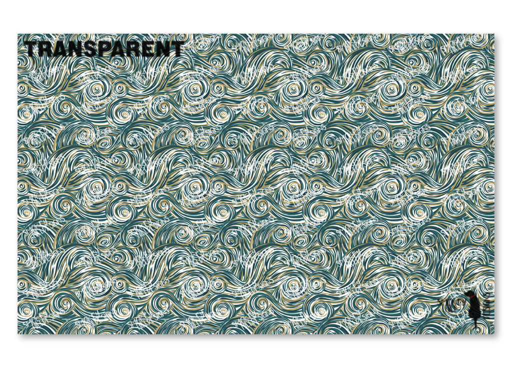 PatternPly® Transparent Teal and Bronze Swirls product photo 2
