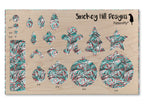 PatternPly® Scattered Teal and Red Swirls product photo 3